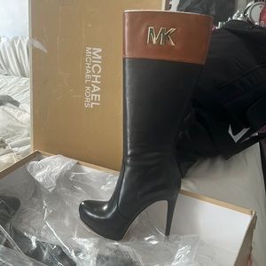 Micheal Kors Womens heeled boots Brand New